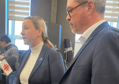 Forêt, crevette et éolien avec le député de Gaspé