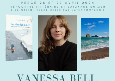 Rencontre littéraire et baignade en mer avec Vanessa Bell à Percé