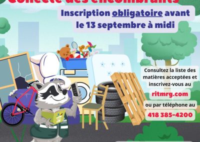 Inscription obligatoire pour les encombrants!