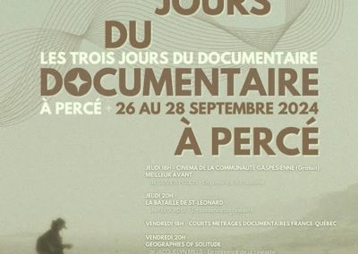 Documentaires au programme à Percé