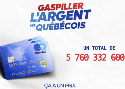 Du gaspillage d’argent de la CAQ?