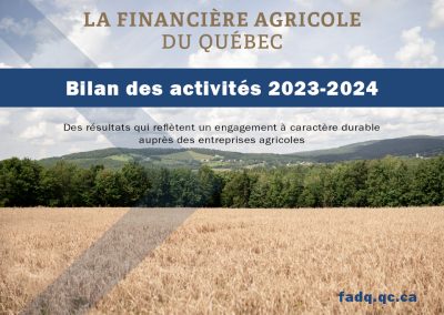 Un accompagnement auprès des entreprises agricoles de notre région