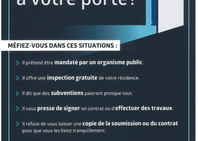 Grande-Rivière : Vente itinérante, soyez prudents !