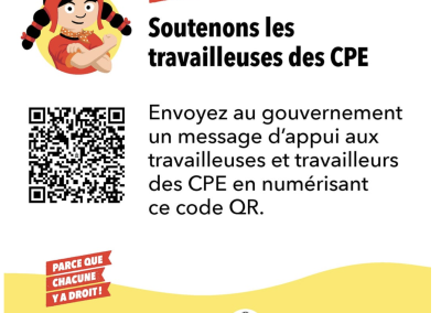 Les 13 000 travailleuses des CPE de la CSN montent le ton
