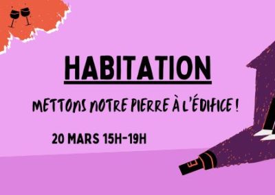 Apéro du Réseau HABITATION : Notre pierre à l&rsquo;édifice!