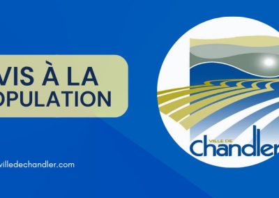 Avis à la population : Fermeture d&rsquo;une portion de la rue Commerciale Ouest