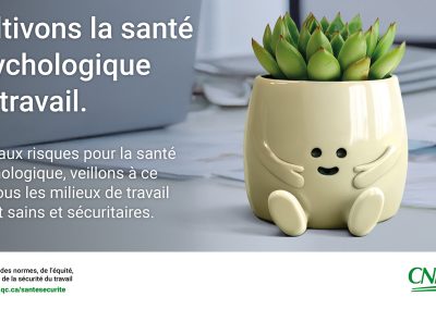 Agir face aux risques pour la santé psychologique, selon la CNESST