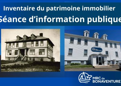 Patrimoine : une séance d&rsquo;information publique demain