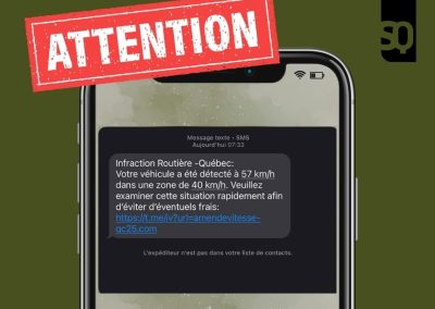 Attention à la fraude, lance la SQ