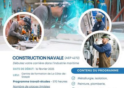 Une nouvelle formation en construction navale dès février