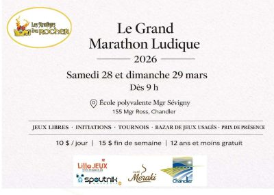 Le Grand Marathon Ludique 2026 dévoilé