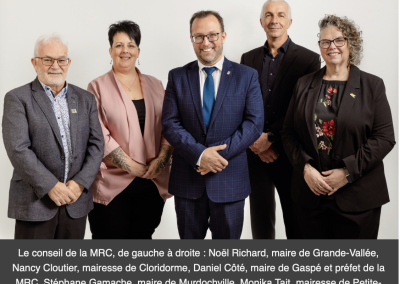 MRC de la Côte-de-Gaspé : investissements et ententes