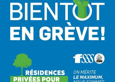 Plusieurs RPA seront en grève entre le 19 et le 25 juin