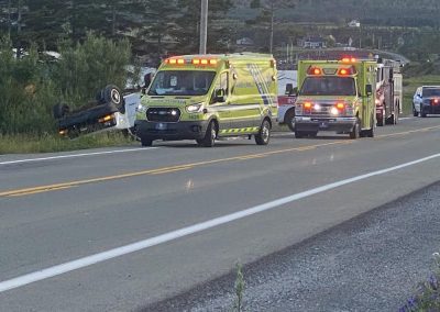 Sortie de route à l’Anse-à-Beaufils hier soir