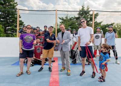 Gaspé : inauguration officielle de la nouvelle surface de dek hockey