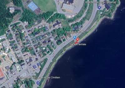 Dernière heure : ENTRAVE SUR LA PROMENADE JACQUES-CARTIER AU CENTRE-VILLE DE GASPÉ
