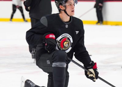 Justin Blais raconte son expérience au camp des recrues des Sénateurs