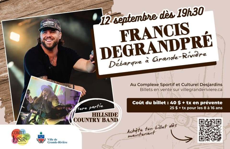 Spectacle de Francis Degrandpré à Grande-Rivière